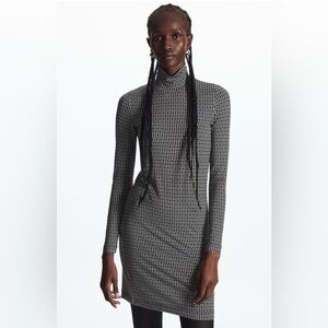 COS Monochrome Long Sleeve Dress